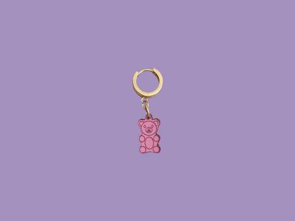 Pink Bear Charm